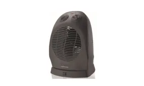 Mellerware Heater Oscilating Floor Fan Plastic Graphite 2 Heat Settings 2000 W "Solar"