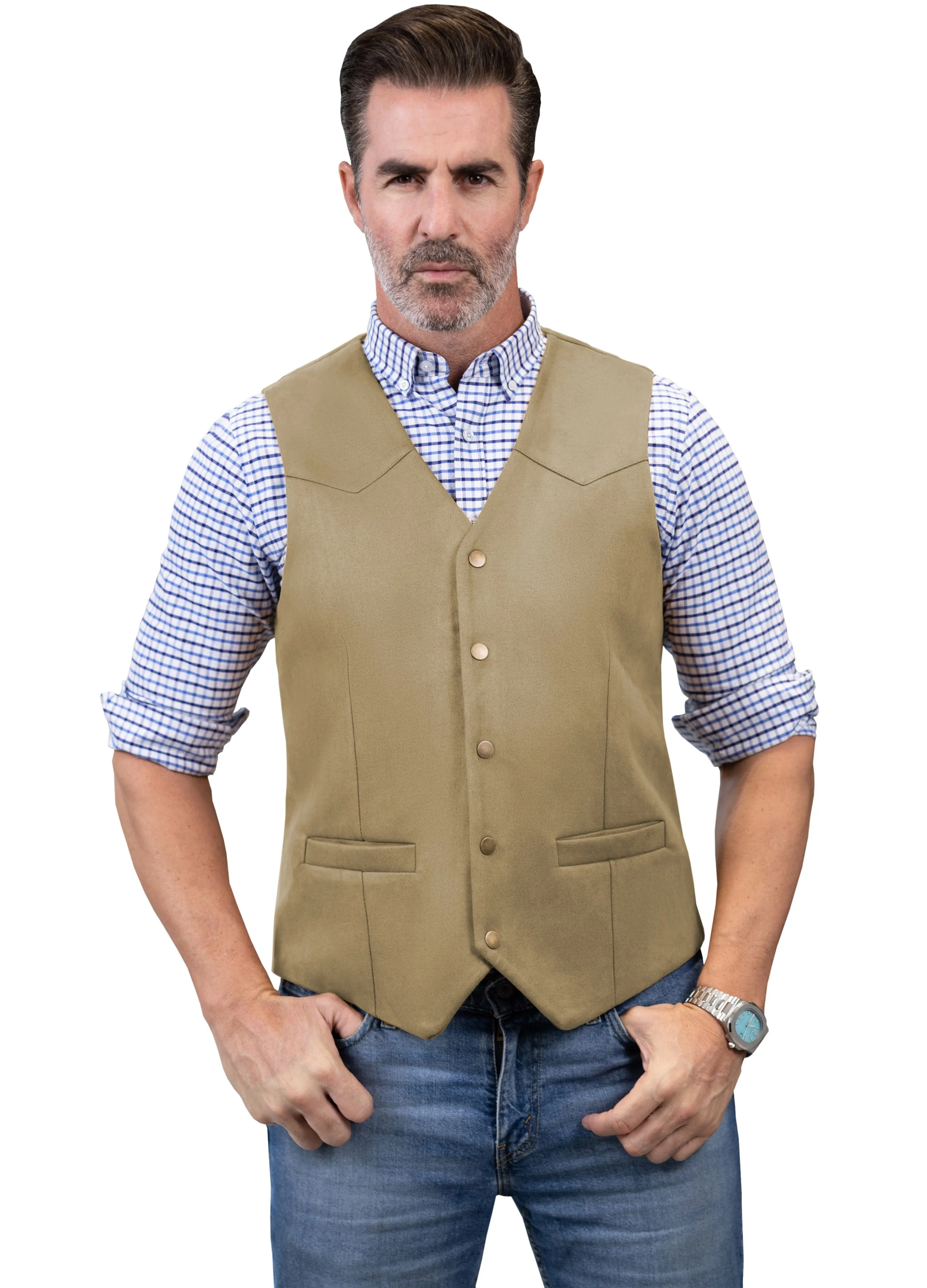 Men's Casual V Neck Waistcoat