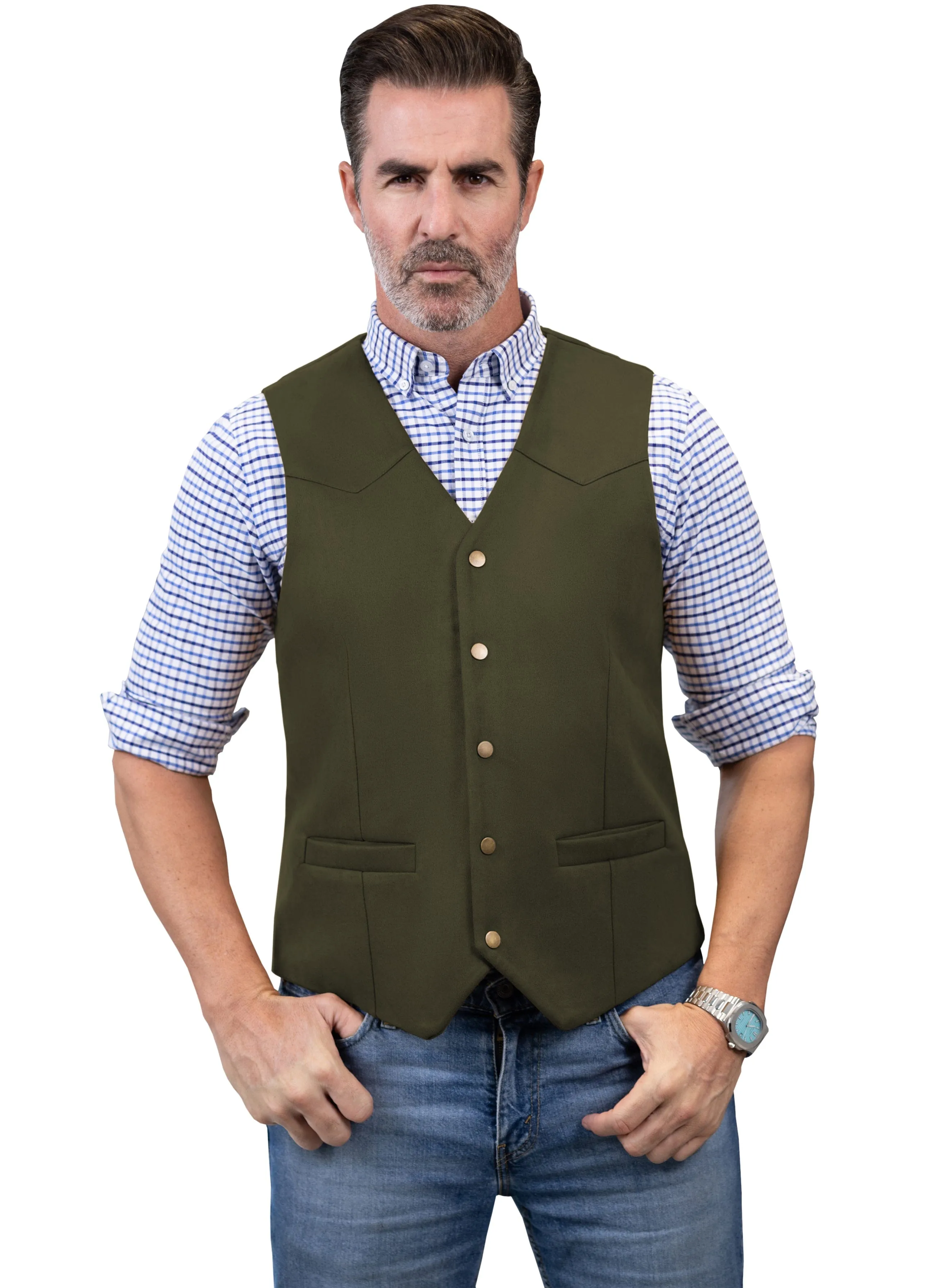 Men's Casual V Neck Waistcoat