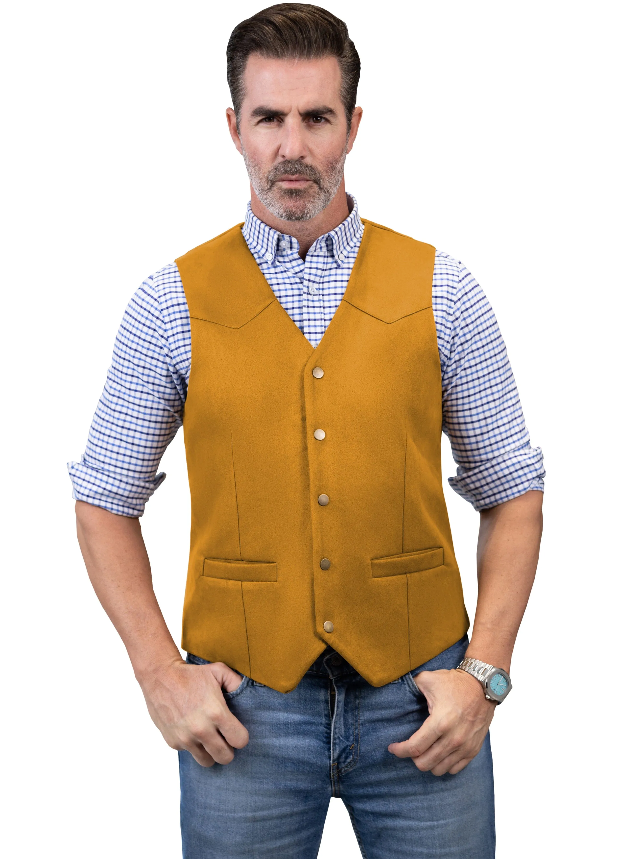 Men's Casual V Neck Waistcoat