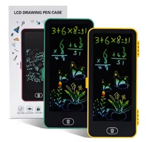 Multi-Functional LCD Drawing Tablet Pencil/Compass Box