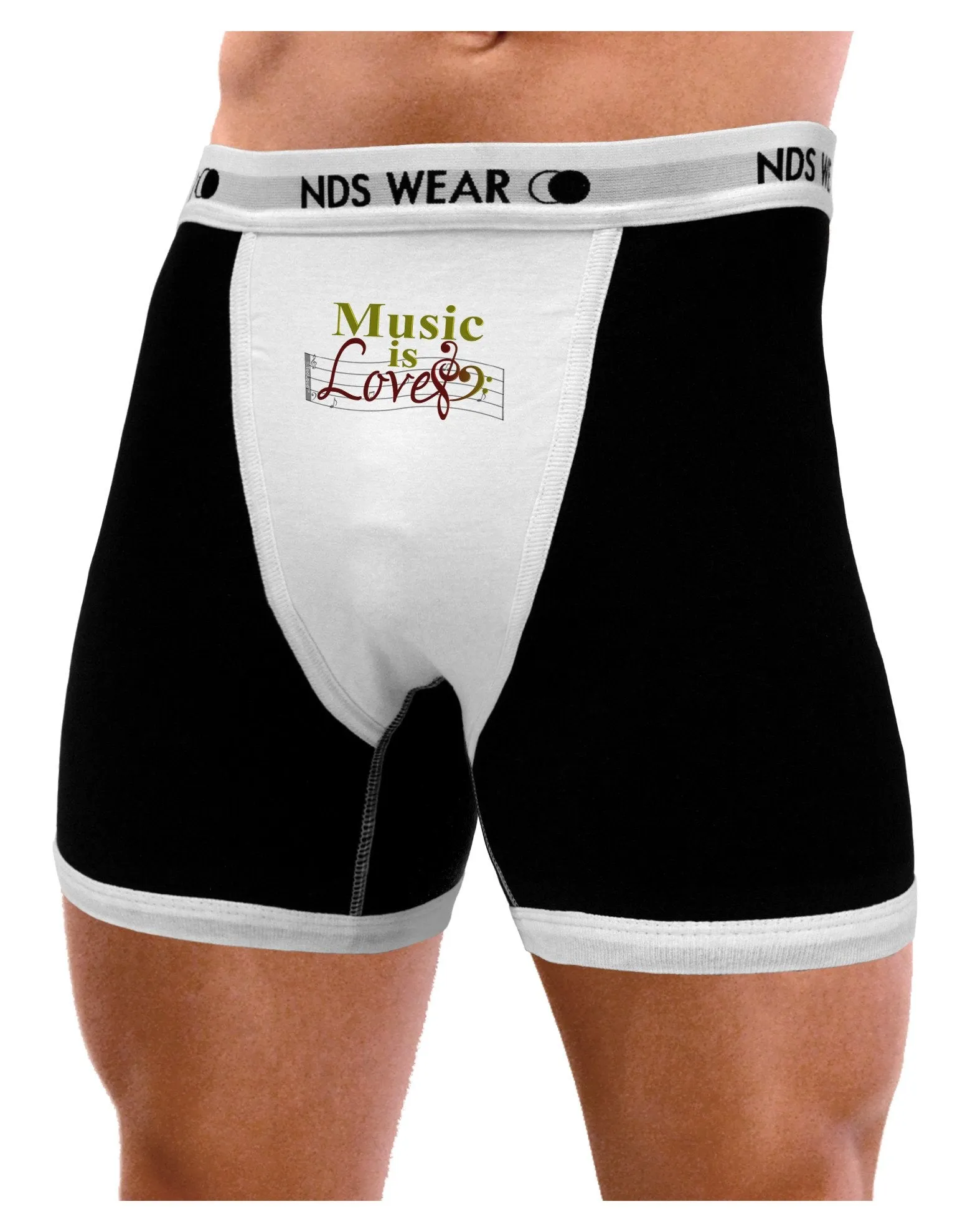 Music Is Love Mens Boxer Brief Underwear