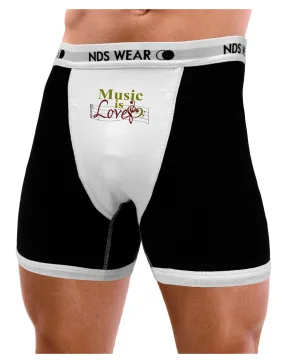 Music Is Love Mens Boxer Brief Underwear