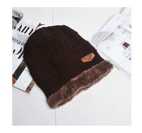 Neck Warmer Scarf Casual Warm Knitted Winter Beanie