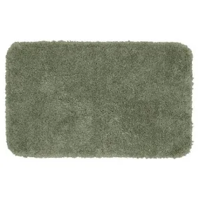 New - 30"x50" Serendipity Solid Shaggy Washable Nylon Bath Rug Deep Fern - Garland