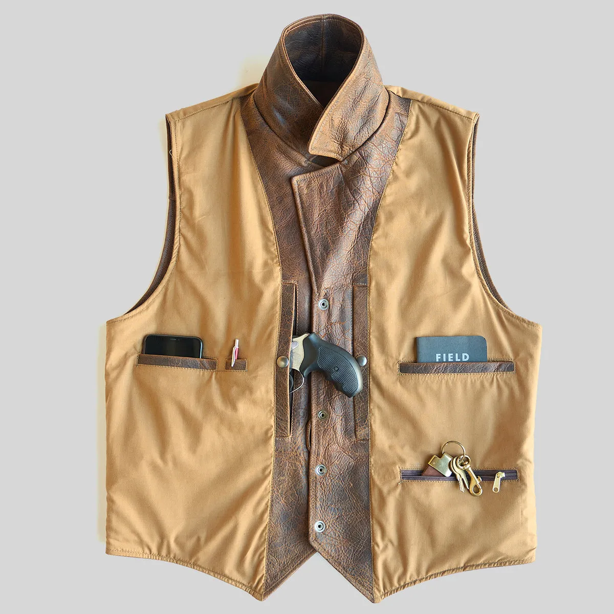 No.39 Indy Bison Ranchers Vest | Brown