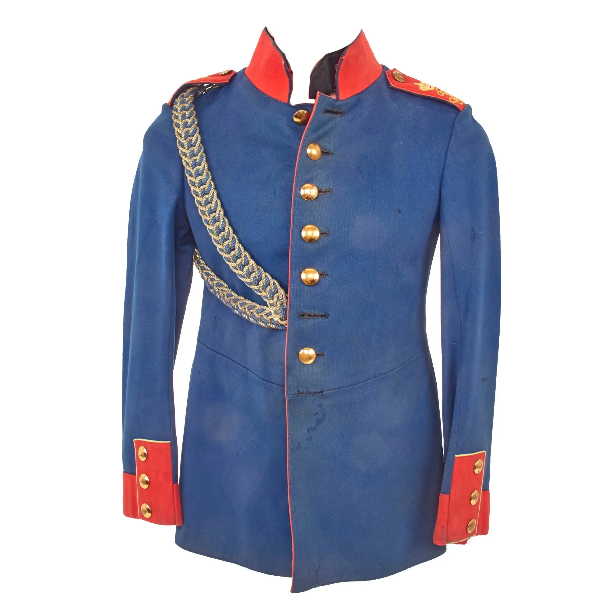 Original German Pre-WWI Imperial German Royal Bavarian 3rd Infantry Regiment "Prinz Karl von Bayern"  Dunkelblau Waffenrock Tunic