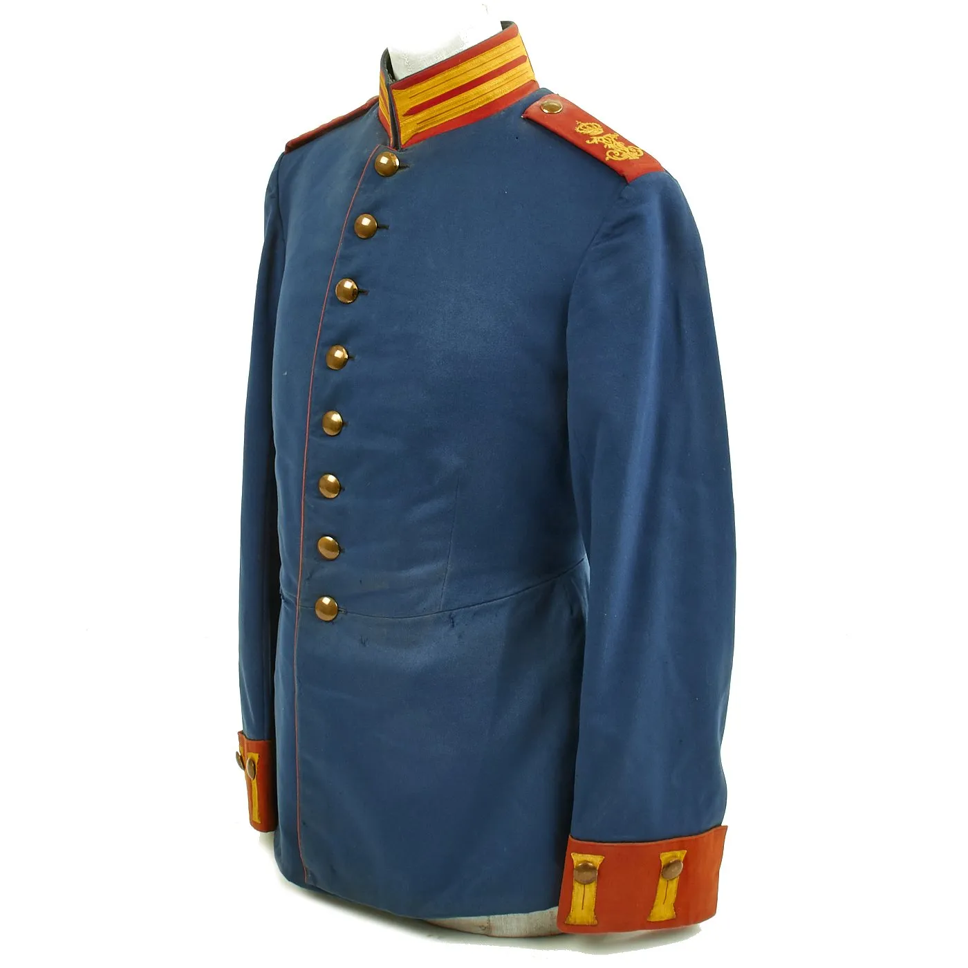 Original German WWI 1st Grand Ducal Mecklenburg Dragoon Regiment No. 17 NCO Cavalry Waffenrock Tunic