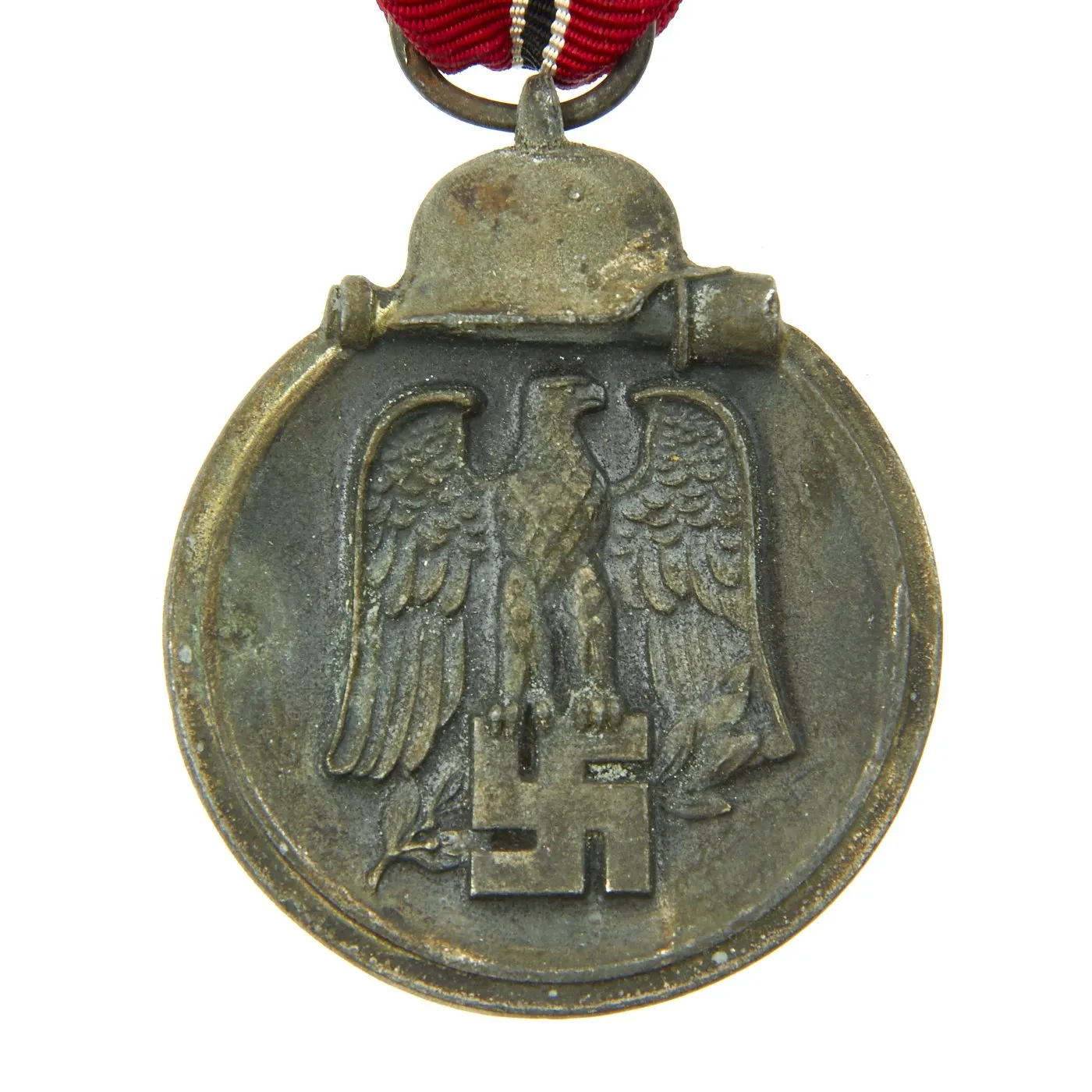 Original German WWII Eastern Front Medal with Award Document Dated 1942