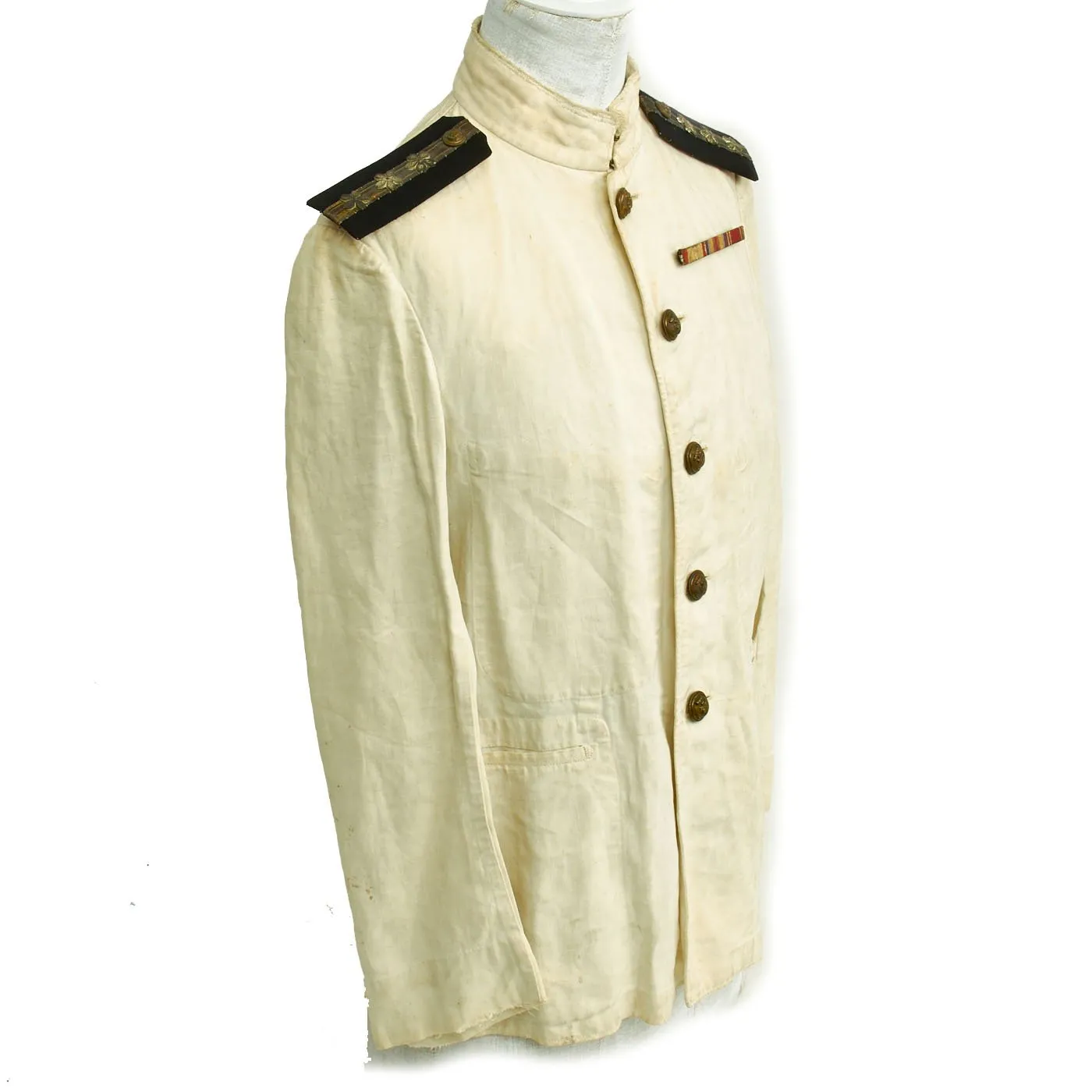 Original Imperial Japanese Navy WWII Lieutenant Summer Tunic