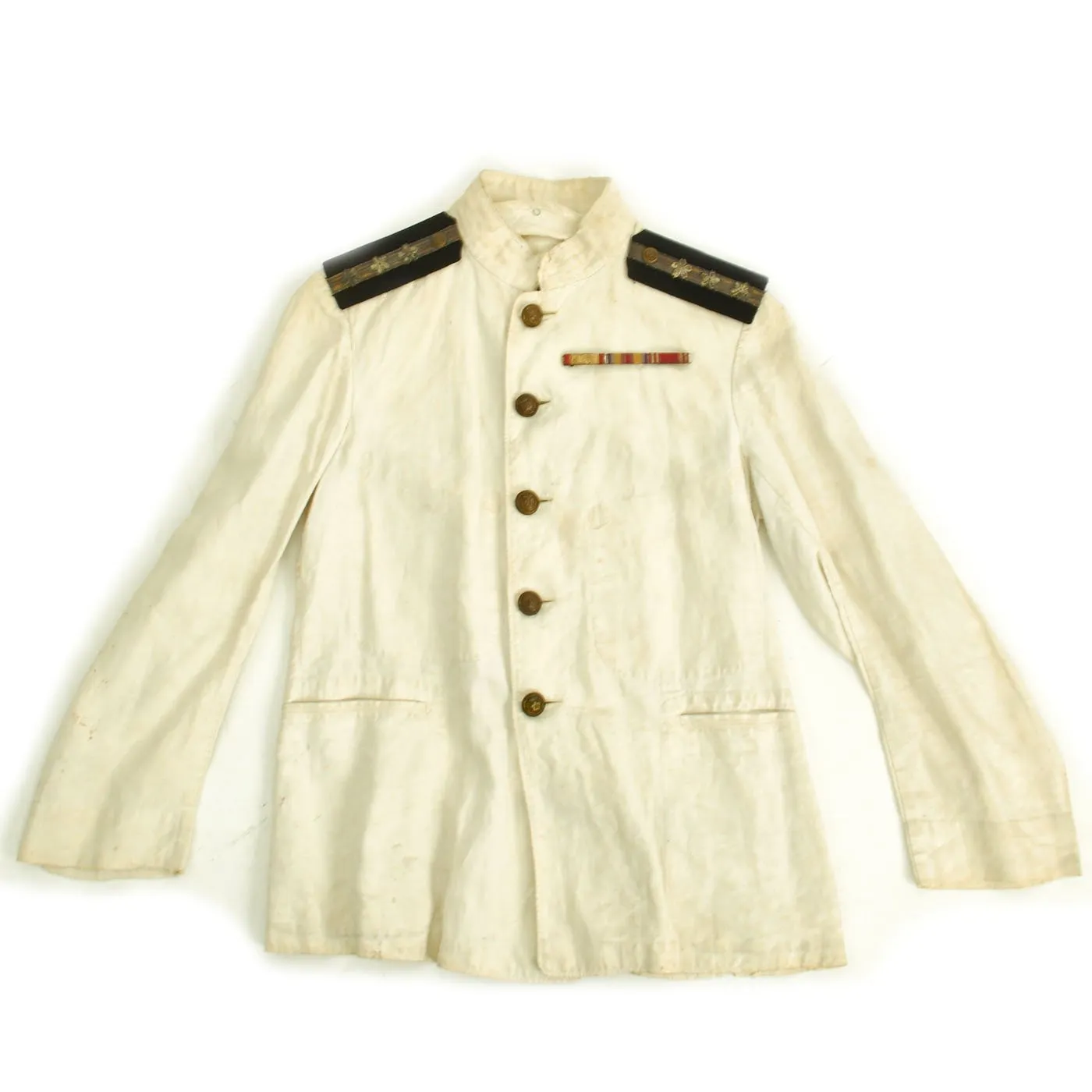 Original Imperial Japanese Navy WWII Lieutenant Summer Tunic