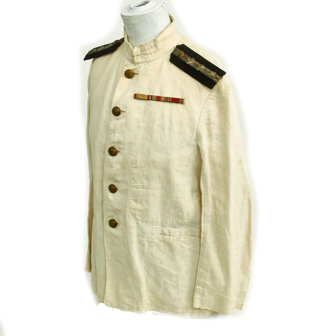 Original Imperial Japanese Navy WWII Lieutenant Summer Tunic