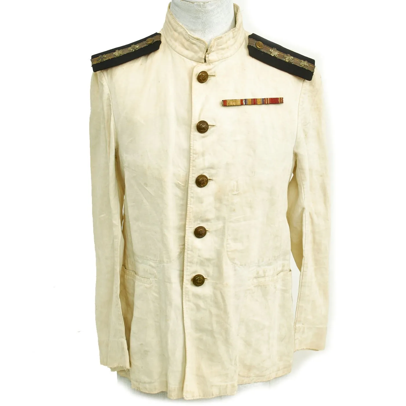 Original Imperial Japanese Navy WWII Lieutenant Summer Tunic