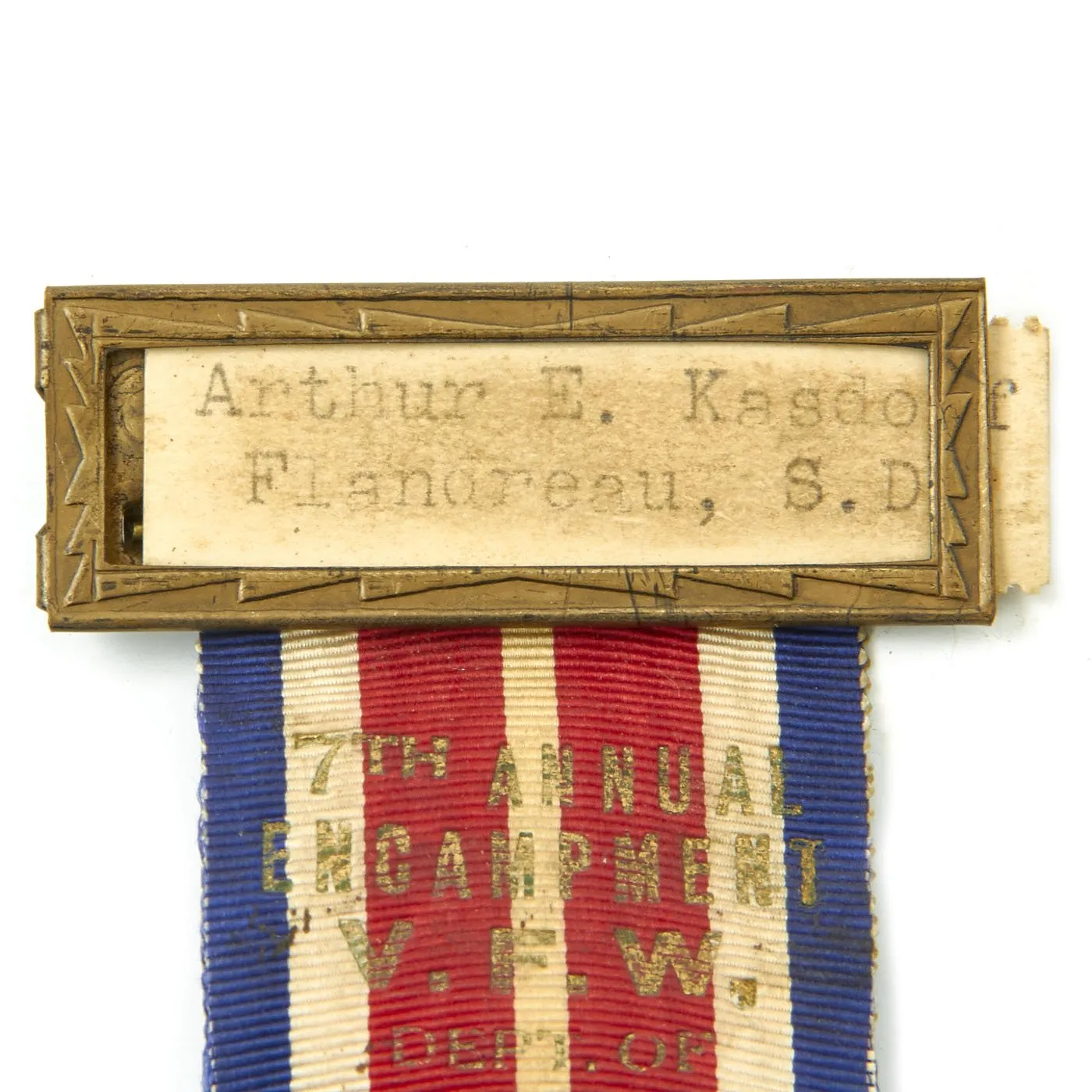 Original U.S. WWI 33rd Infantry Division Named Grouping - Arthur Kasdorf