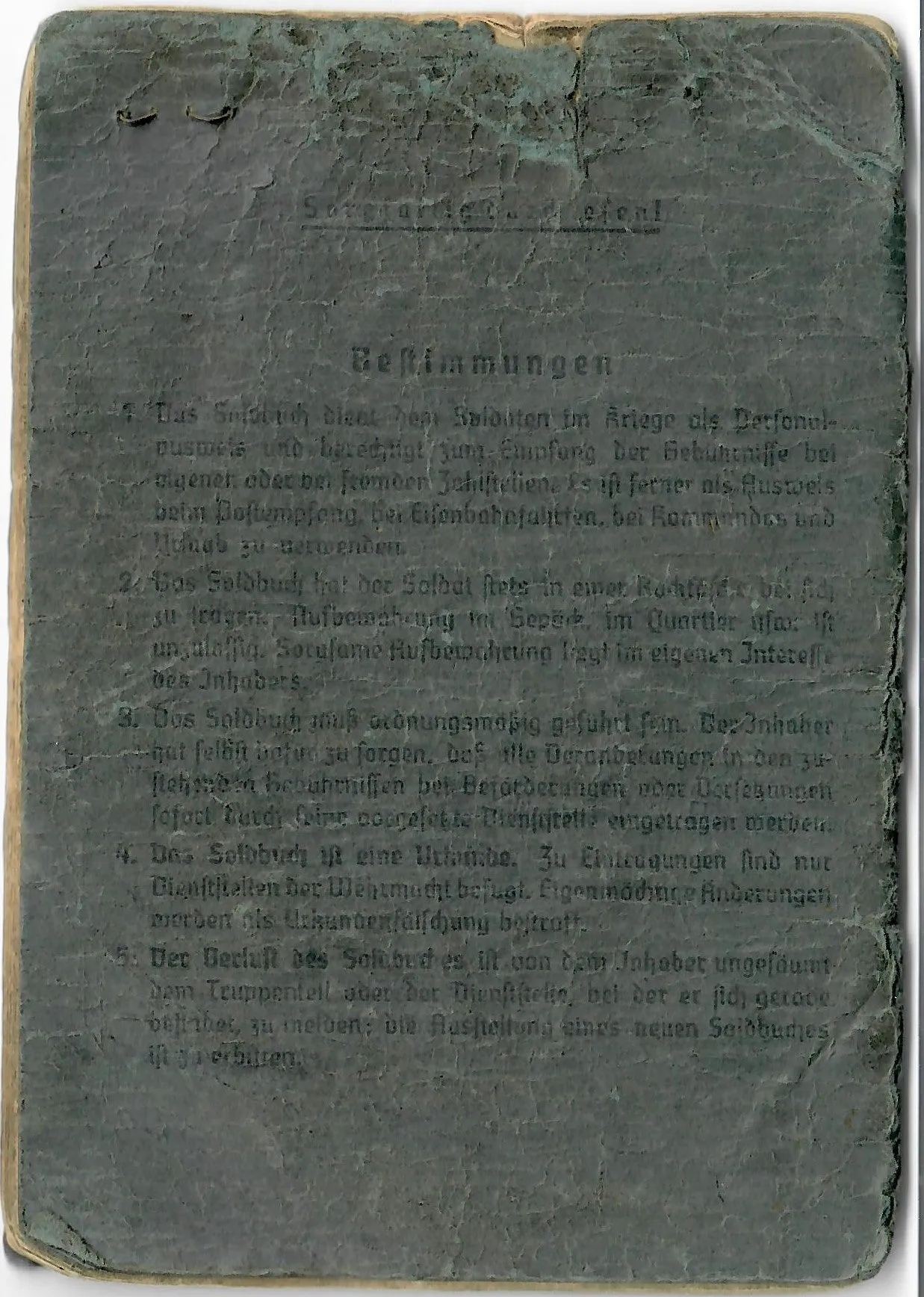 Original WWII German Luftwaffe Soldbuch Identity & Payment Book named to P.O.W. Otto Hollatz with Translation