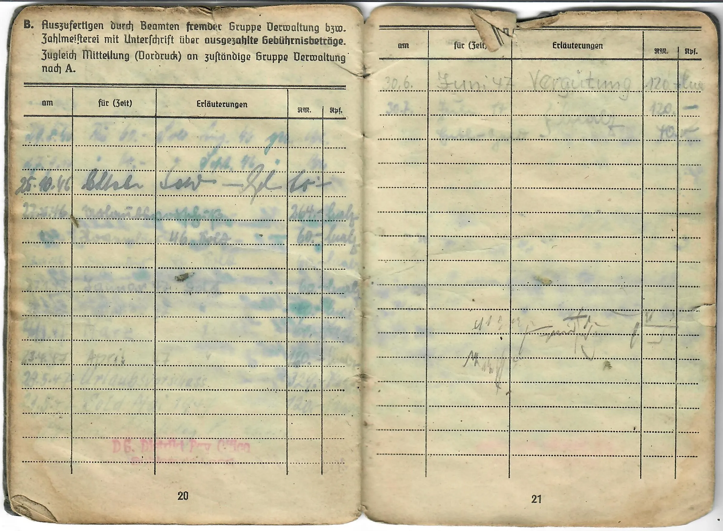 Original WWII German Luftwaffe Soldbuch Identity & Payment Book named to P.O.W. Otto Hollatz with Translation