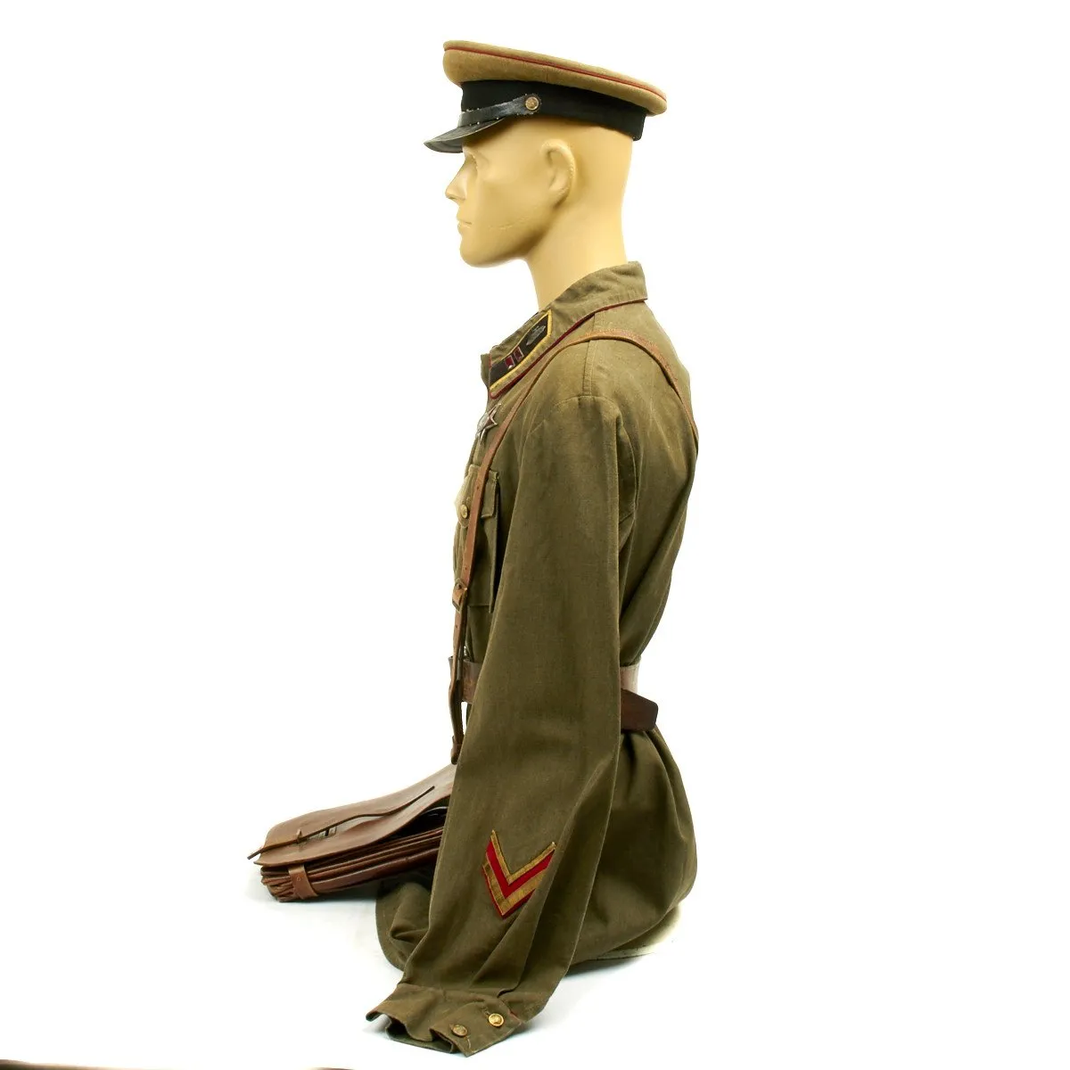 Original WWII Soviet Russian M35 Tanker Major Uniform Set