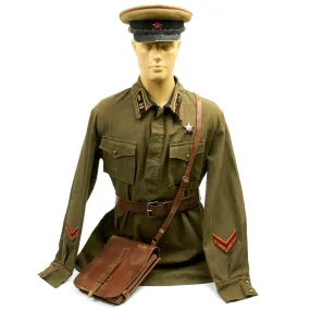 Original WWII Soviet Russian M35 Tanker Major Uniform Set