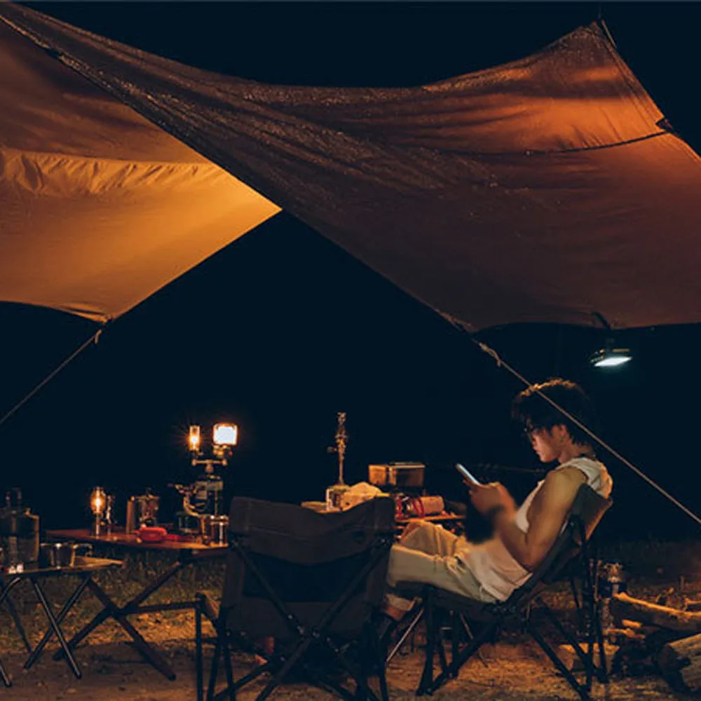 Outdoor Camping Glass Candle Light Lampshade Holder