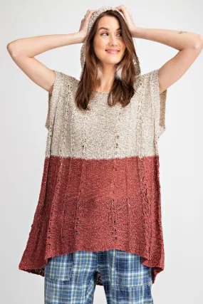 Oversized Slouchy Hoodie Pullover Knit Sweater Tunic