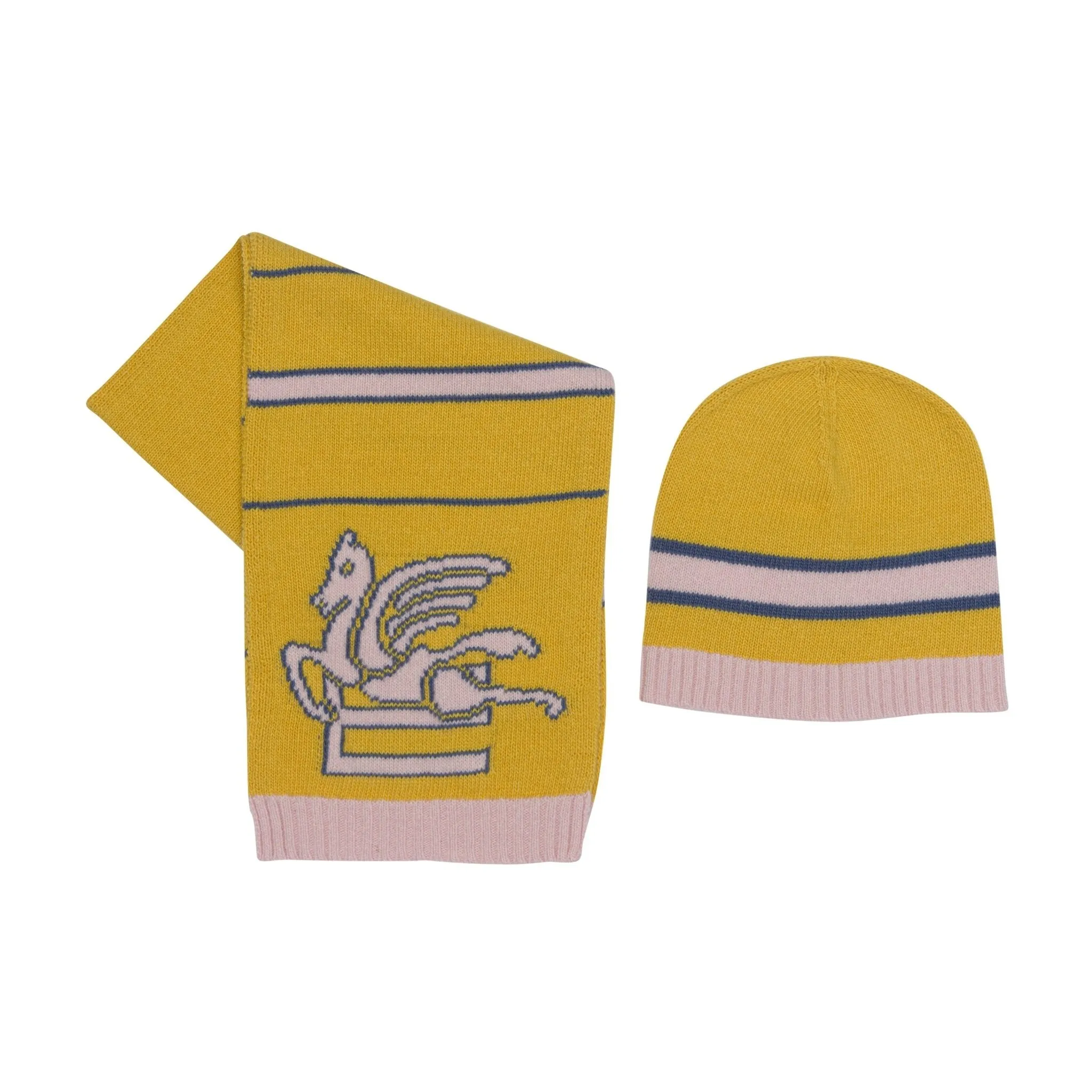 Pegaso Jacquard Beanie Hat Set