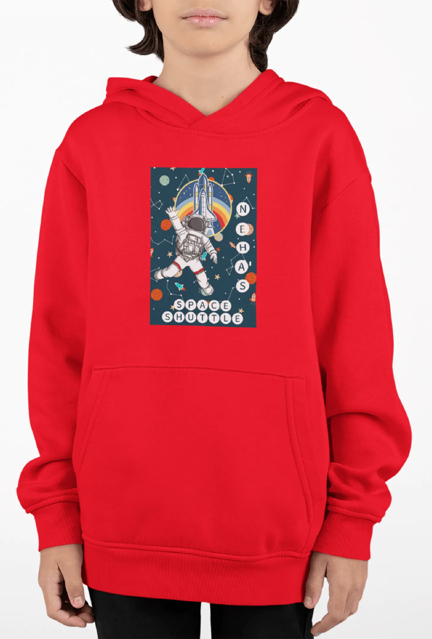 Personalized Space Shuttle Hoodie for Kids 36