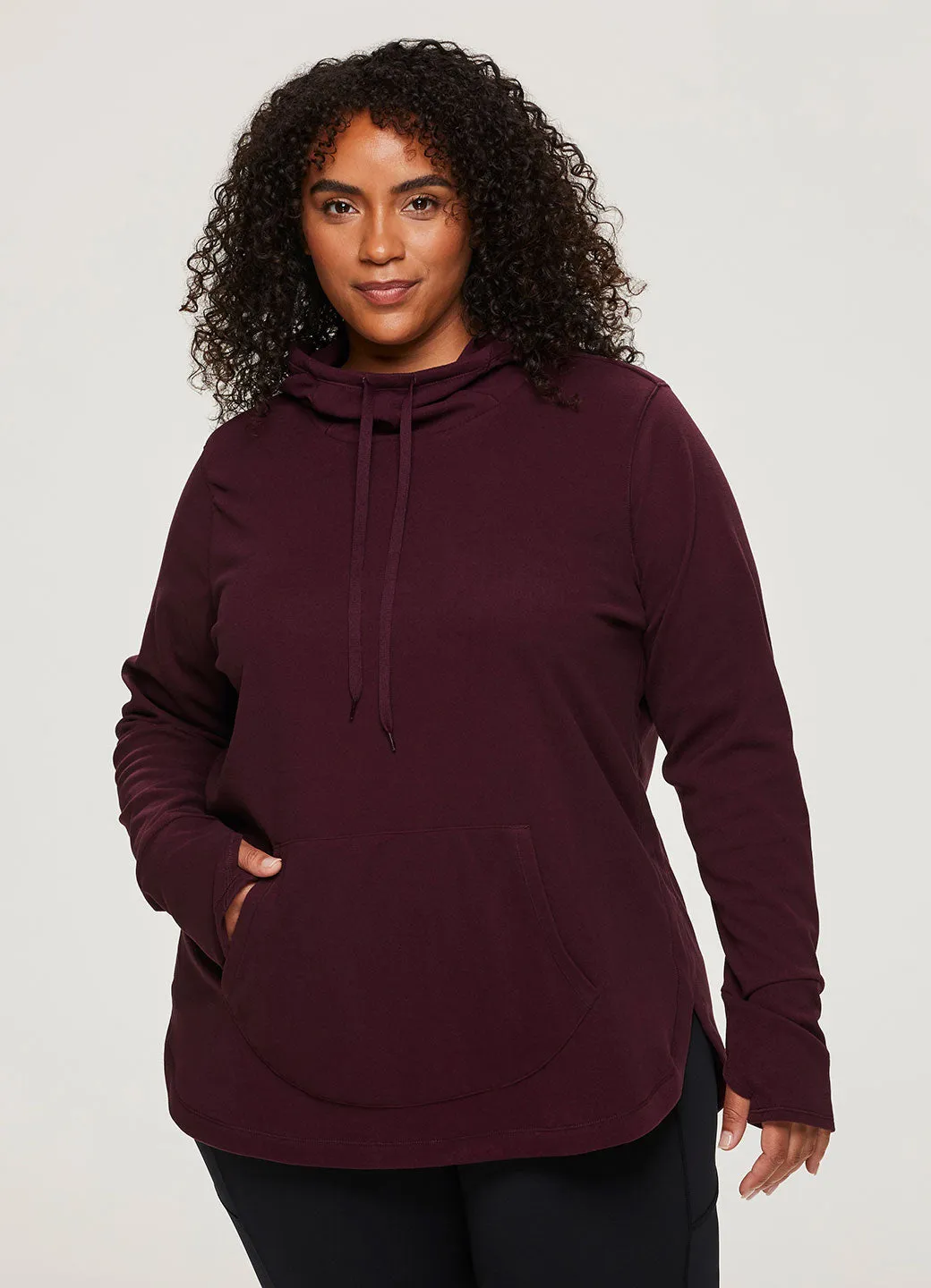 Plus Oliver Plush Hoodie Tunic Sweatshirt