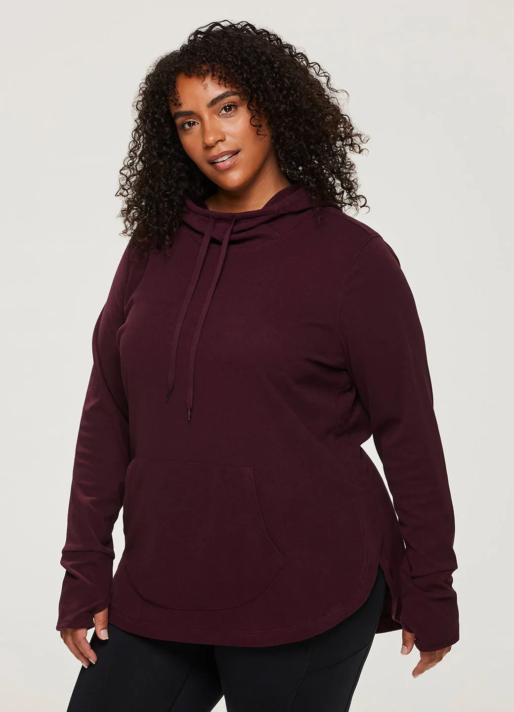 Plus Oliver Plush Hoodie Tunic Sweatshirt