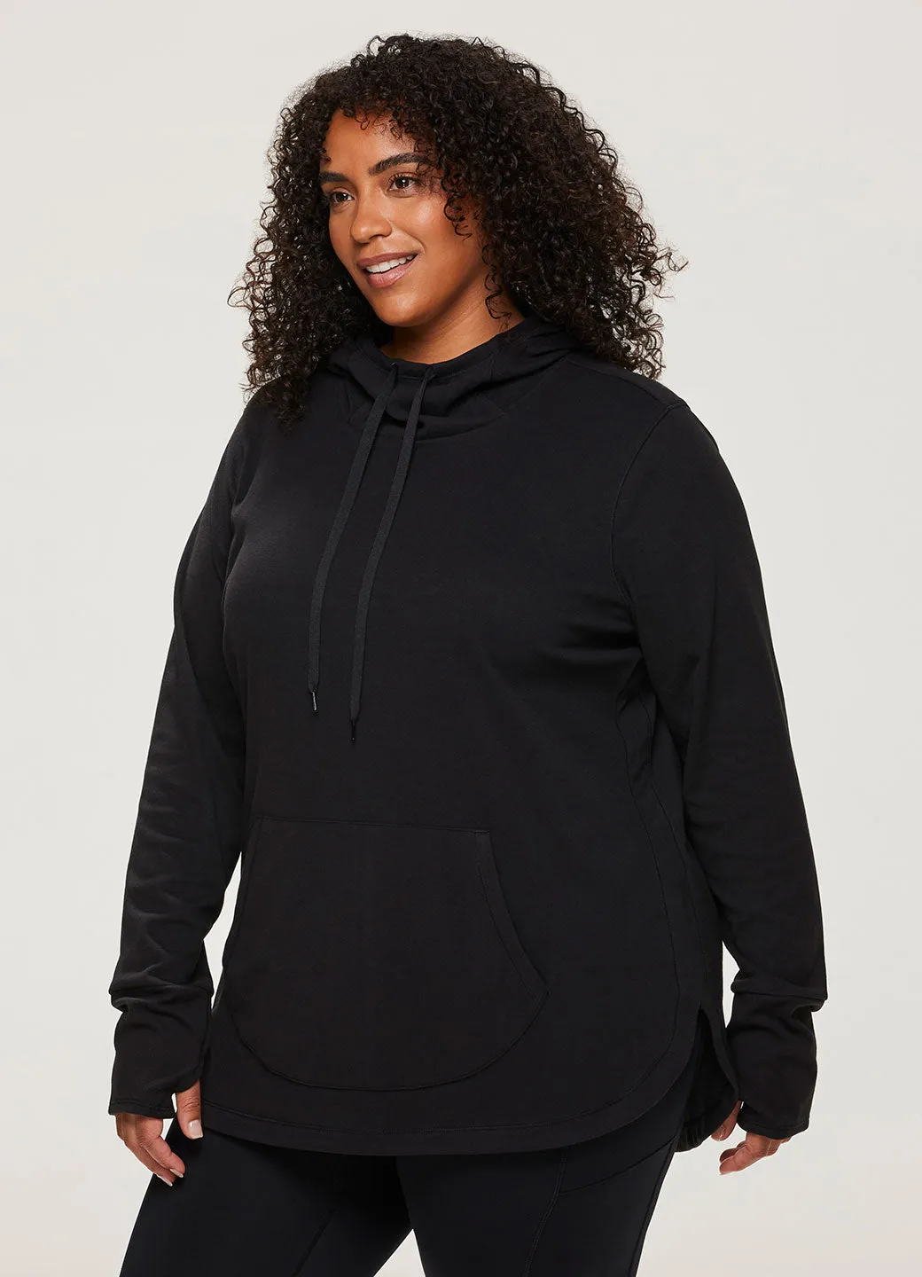 Plus Oliver Plush Hoodie Tunic Sweatshirt