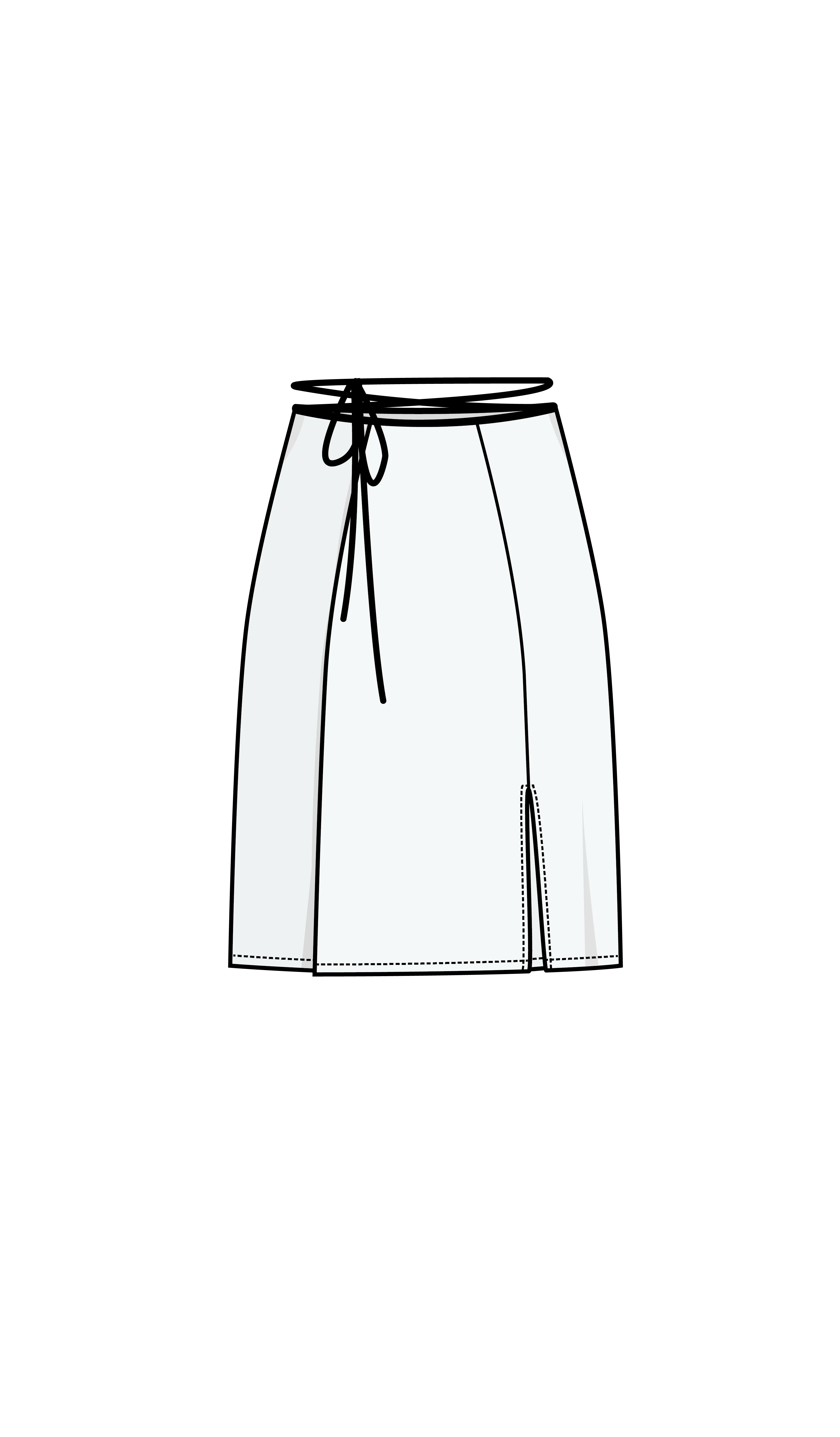 Puff and Pencil, Strap Wrap Skirt PDF Pattern