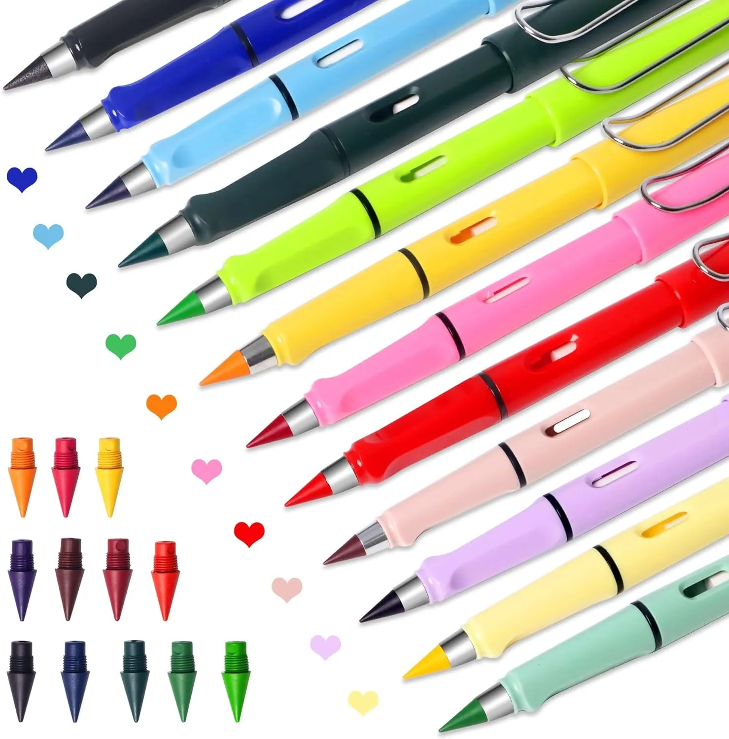 "Eternal Write 12-in-1 Pencil Set: Inkless, Erasable, Never Sharpen, Endless Creativity for School, Sketching, Drawing"