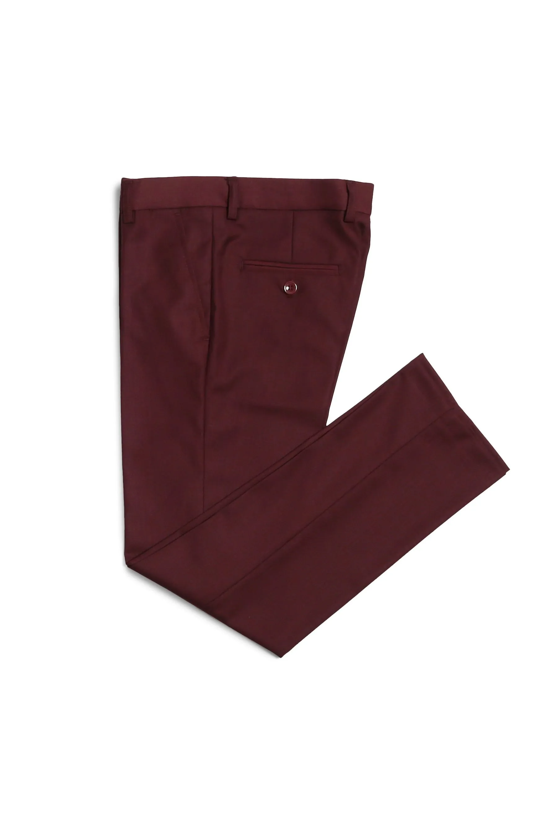 "Jax" Kids Burgundy Suit (5-Piece Set)