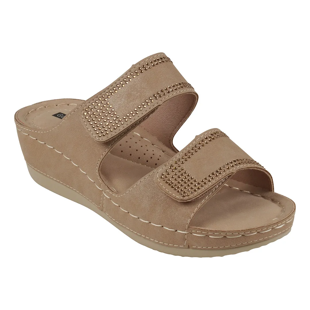 Rea Natural Wedge Sandals