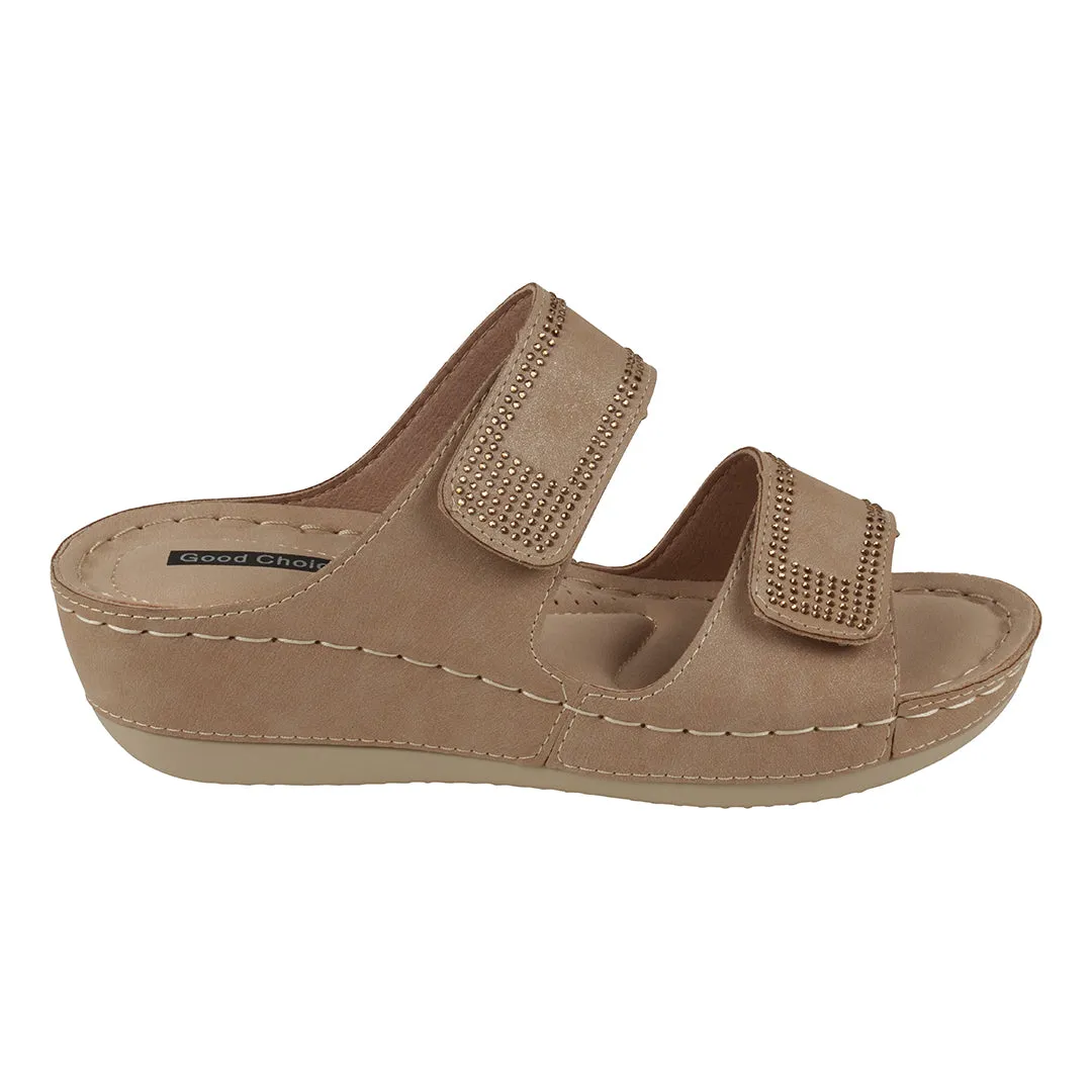 Rea Natural Wedge Sandals