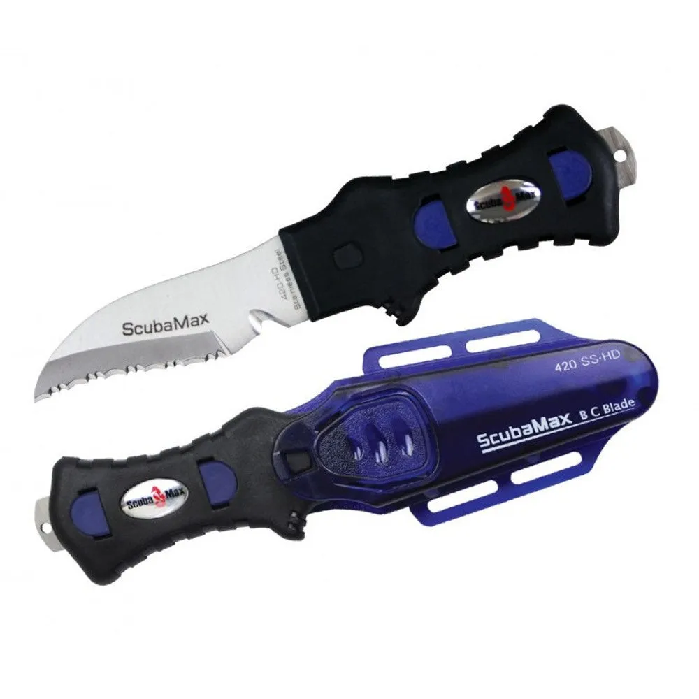 Scuba Max KN-200 420SS Rounded Tip Scuba Knife