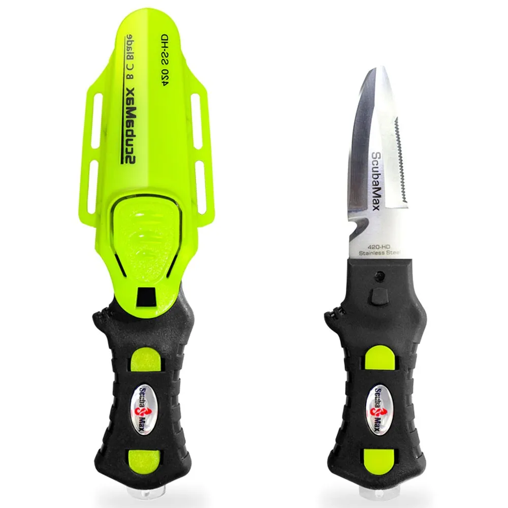 Scuba Max KN-216 420SS Blunt Tip Scuba Knife