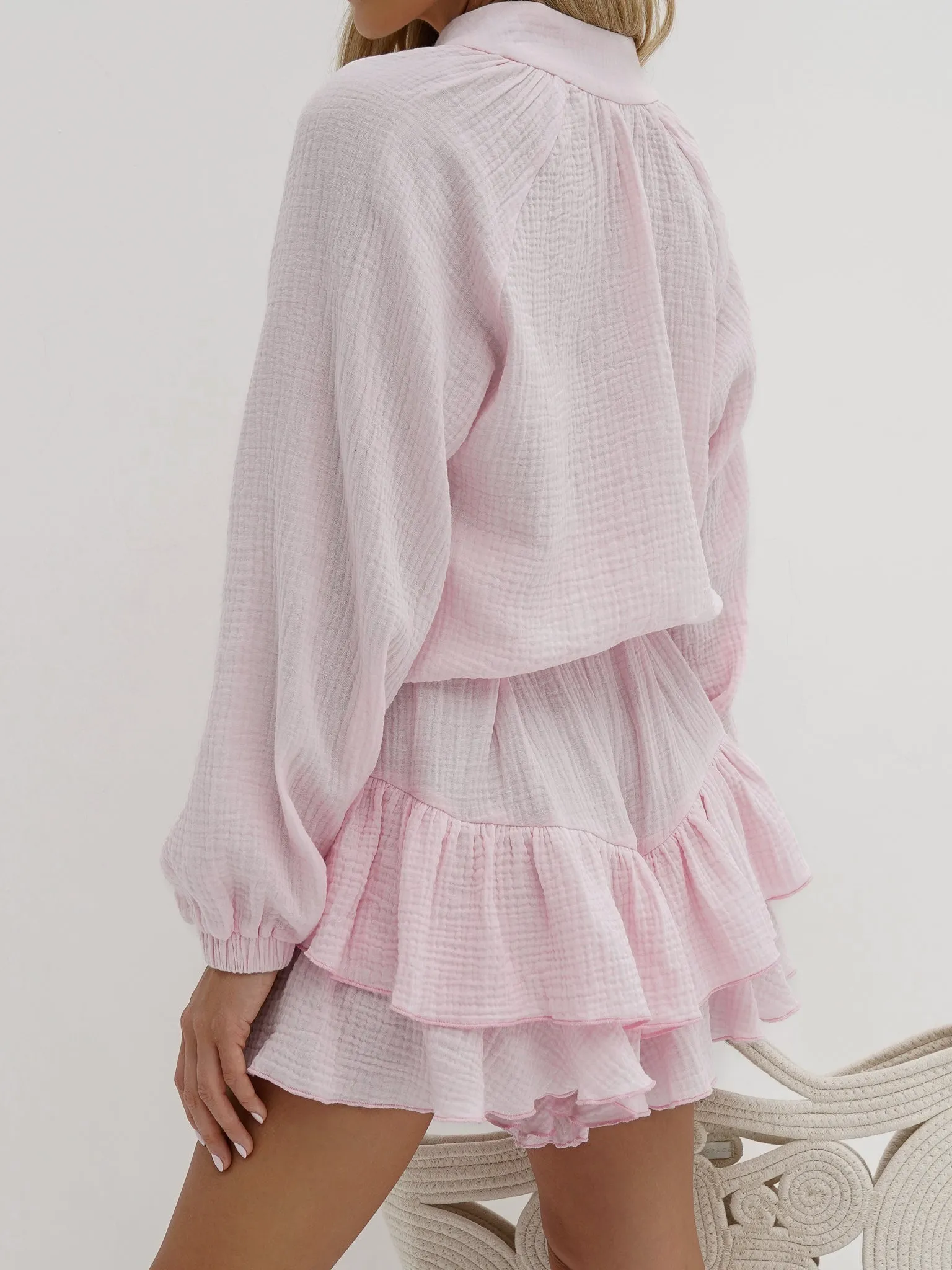 Serinne Cotton Day Frill Skort | Cloud Pink