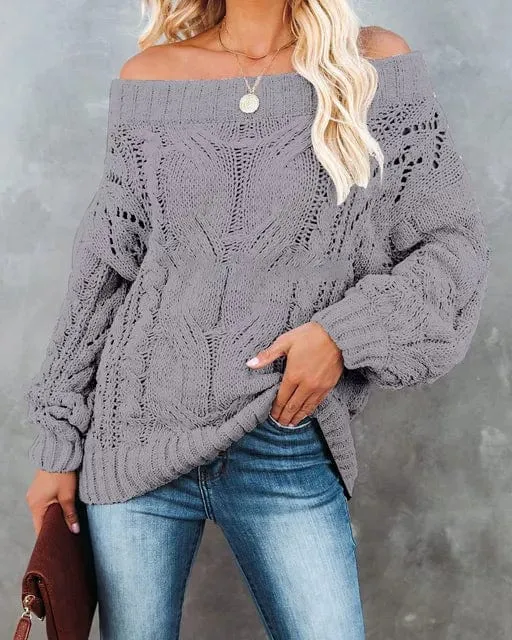 Sexy Off Shoulder Sweater