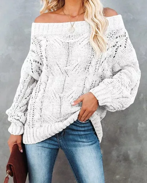 Sexy Off Shoulder Sweater