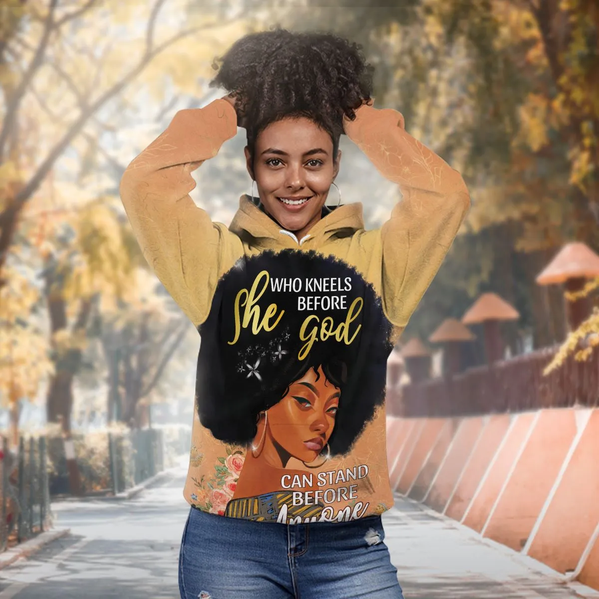 She Who Kneels Before God Premium Hoodie