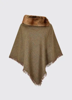 Silverfir Women's Tweed Poncho - Burren