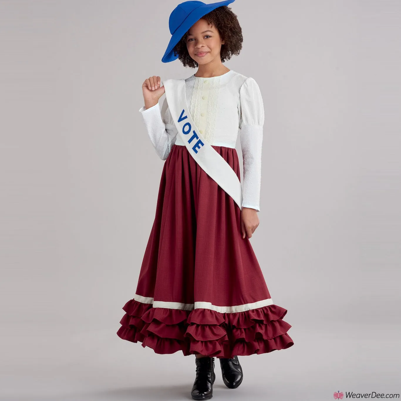 Simplicity Pattern S9352 Girls' Historical Costumes & Face Covers