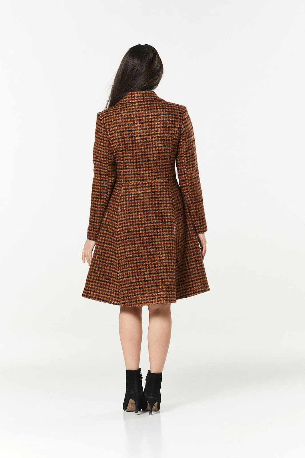 Sixties Woollen Brown Tania Coat