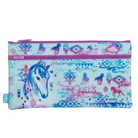 Spencil Twin Zip Pencil Case - Aztec Horse