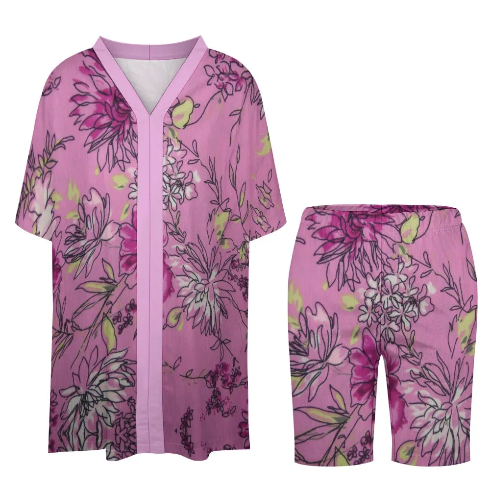 *Spring   Summer Collection* Bat Sleeve Tunic Top   Shorts Set