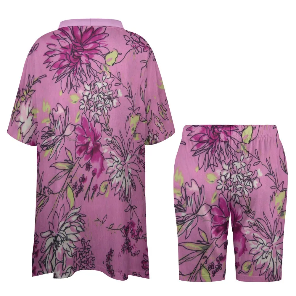 *Spring   Summer Collection* Bat Sleeve Tunic Top   Shorts Set