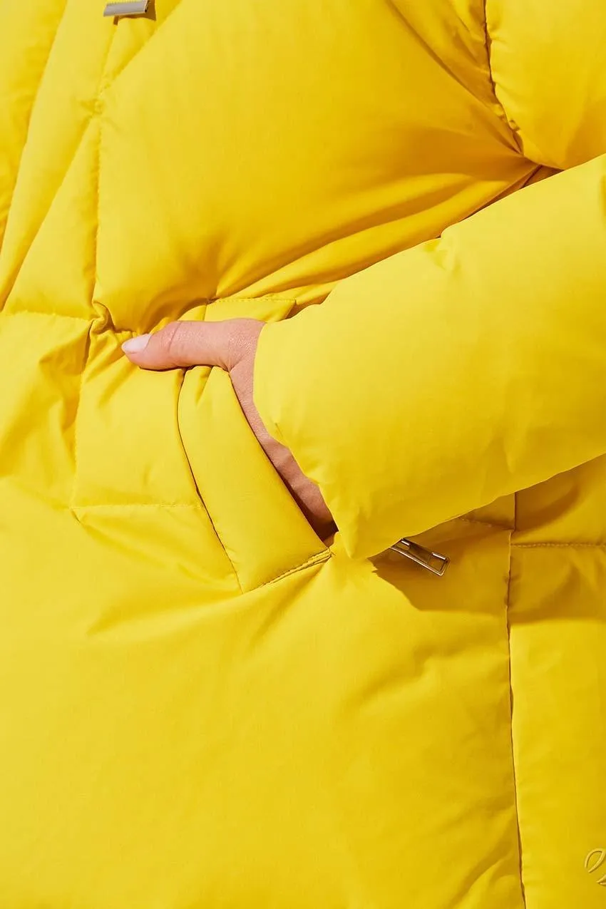 Stratosphere Yellow Slouchy Puffer Jacket