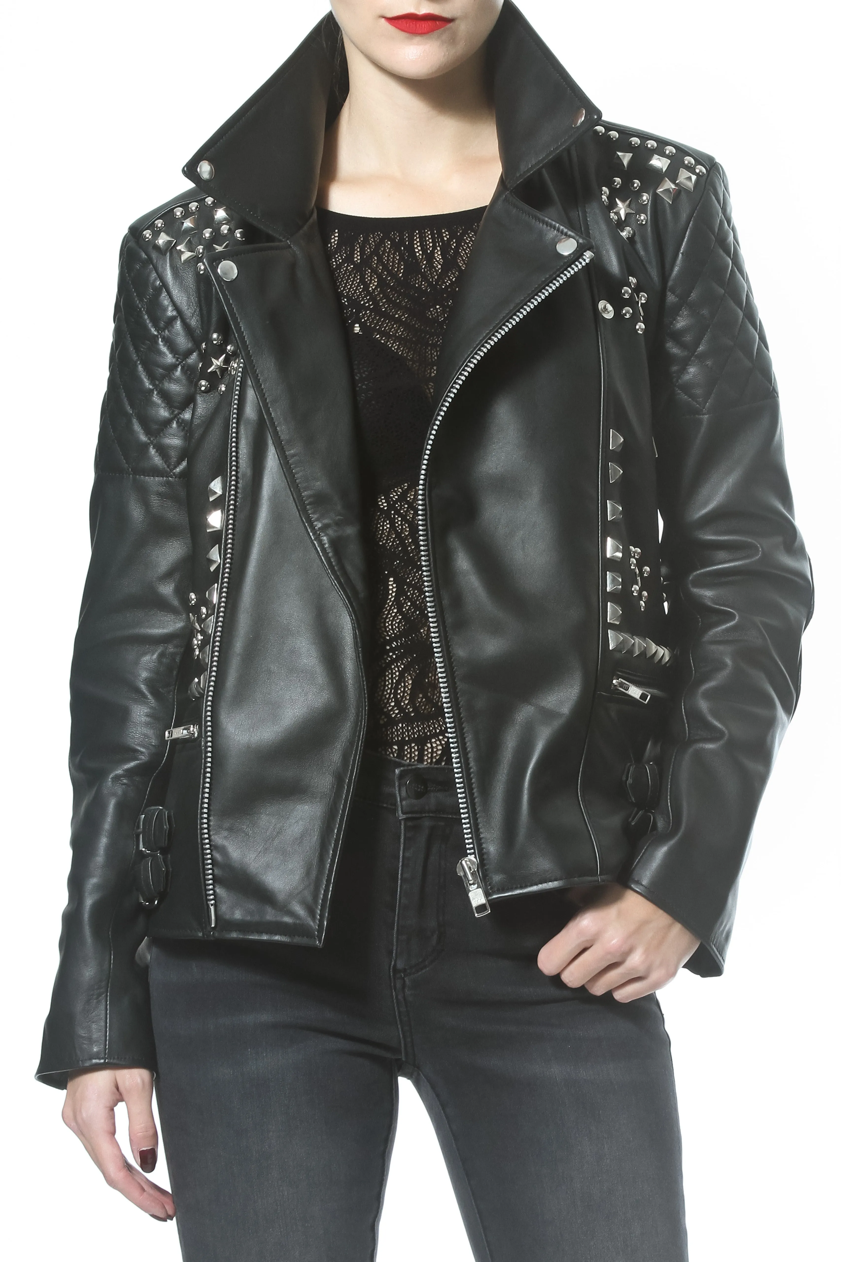 Studded Leather Moto