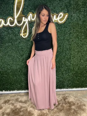 Sweet Escape Mauve Maxi Skirt