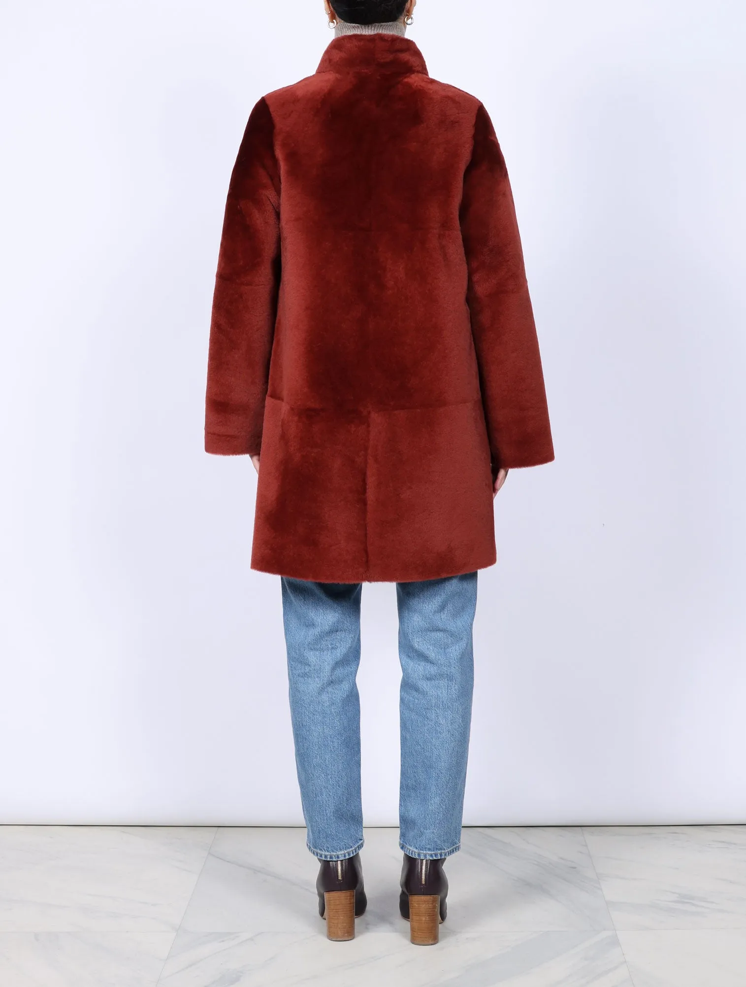 The Jenna Shearling Coat in Multiple Colors